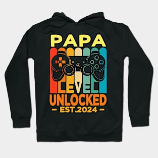 papa level unlocked est 2024 Hoodie